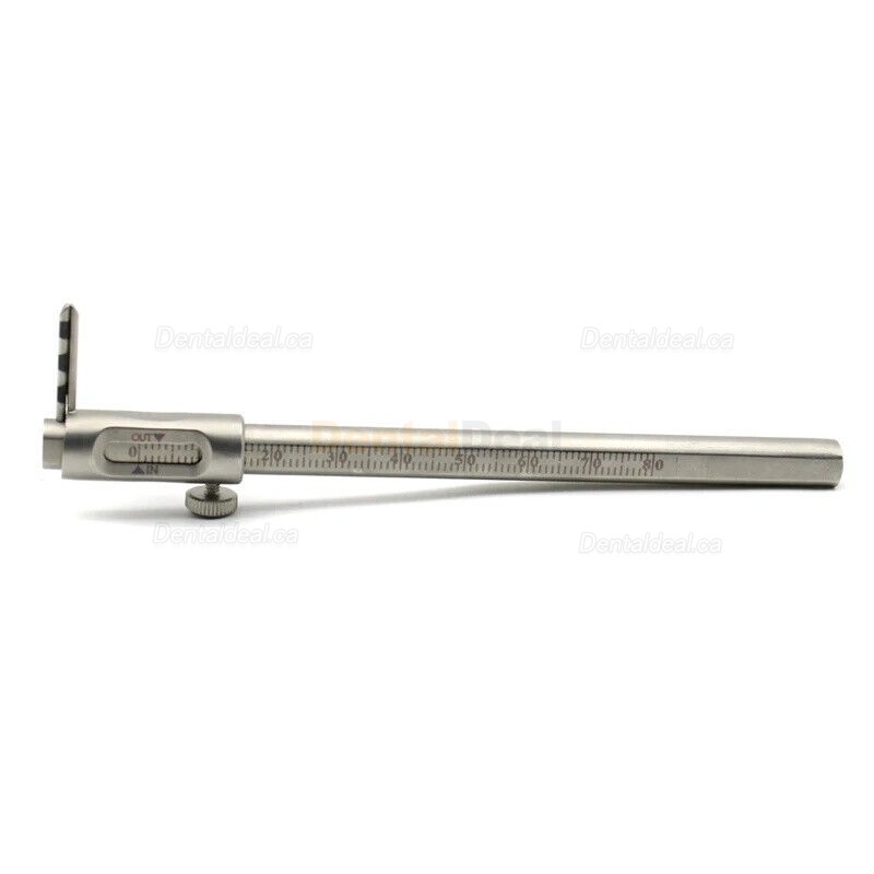 Dental Implant Measuring Gauge Scale 0-80mm Orthodontic Sliding Caliper